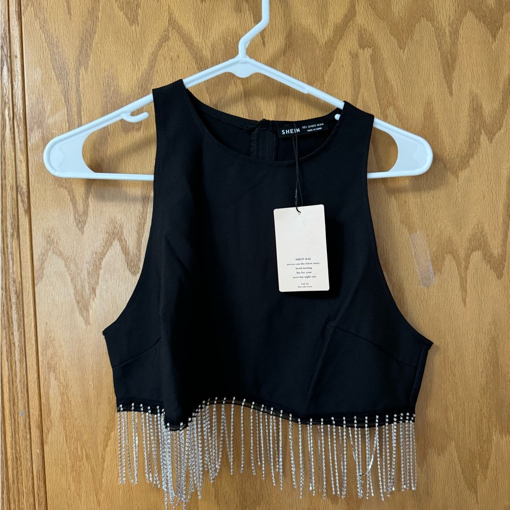 SHEIN Rhinestone Top